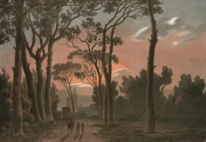 Cozens Prints: Near Florence, (c1900). Creator: Unknown