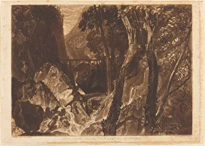 Movement Gallery: Mill near the Grand Chartreuse, published 1816. Creator: JMW Turner