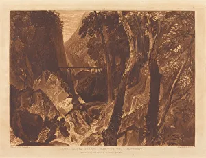 Mill near the Grand Chartreuse, published 1816. Creator: JMW Turner