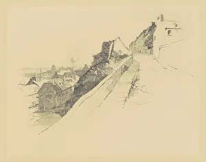 Quebec Prints: Near Hope Gate, Quebec, 1889. Creator: Charles Herbert Woodbury