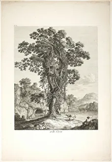 Goatherd Prints: Near la Cava, from Suite de IV Vues Dessinées Dans le Roiaume de Naples
