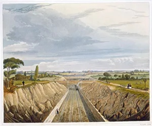 Henry Pyall Prints: Near Liverpool, looking towards Manchester, Liverpool and Manchester Railway, 1833