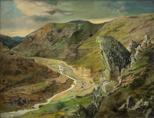 Moravia Prints: Near Rajec on the Morava, 1850