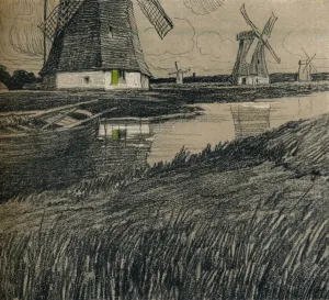 Water Surface Prints: Near Rotterdam, c1912. Artist: Ernest Bewlay