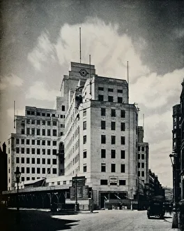Tube Station Prints: Nearing completion: The new Underground Railway offices, 1929