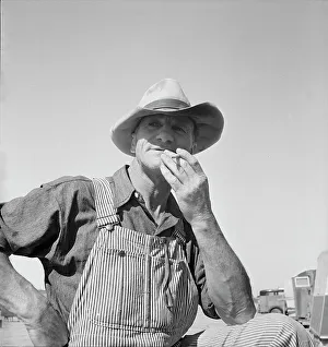 Workwear Prints: Nebraska farmer come to pick peas