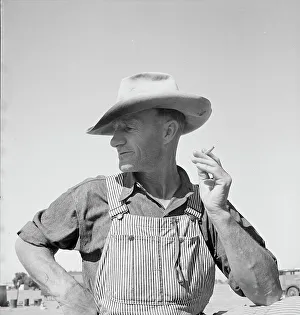 Workwear Prints: Nebraska farmer come to pick peas