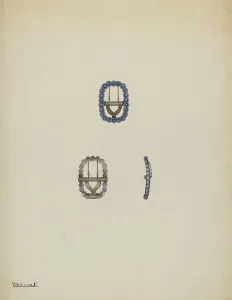 Neck Buckle, 1935/1942. Creator: Kalamian Walton
