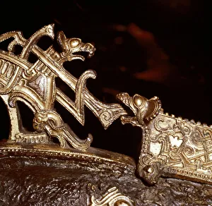 Detail from a neck-yoke for horses, Sollested, Funen, Denmark, 10th century