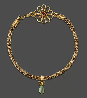 Semi Precious Stone Gallery: Necklace with Pendant, 2nd-3rd century. Creator: Unknown