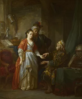 The Necromancer, ca 1775. Artist: Le Prince, Jean-Baptiste (1734-1781)