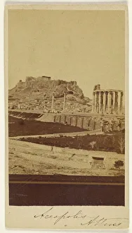 Necropolis Prints: Necropolis, Athens, late 1850s-1860s. Creator: Konstantinos Dimitriou