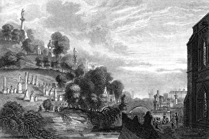 Necropolis (cemetery) in Glasgow, 1888