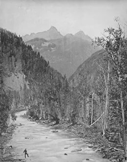 Cromwell Prints: Needle Mountains, Canyon of the Rio de las Animas, c1897. Creator: Unknown