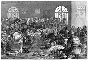 The needle-room, Clerkenwell Prison, London, 1874