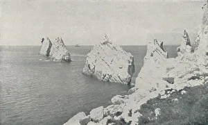 Photochrom Co Ltd Prints: The Needles, 1910. Artist: Photochrom Co Ltd of London