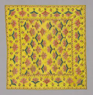Needlework Cover, India, 19th century. Creator: Unknown