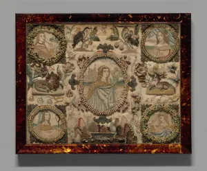 Eyesight Collection: Needlework (Depicting the Five Senses), England, 1601 / 25. Creator: Unknown