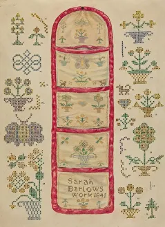 Francis Law Durand Prints: Needlework Picture, 1935 / 1942. Creator: Francis Law Durand