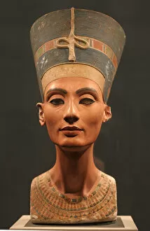 Pharaohs Gallery: The Nefertiti Bust, ca 1350 BC. Artist: Ancient Egypt