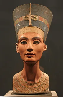 Pharaoh Of Egypt Gallery: The Nefertiti Bust, ca 1350 BC. Artist: Ancient Egypt