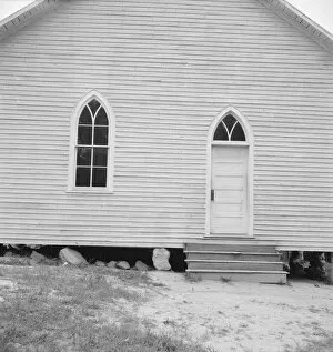 Negro Baptist church, Person County, North Carolina, 1939. Creator: Dorothea Lange