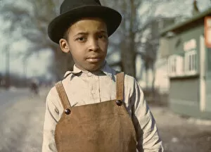 Negro boy near Cincinnati, Ohio, 1942 or 1943. Creator: John Vachon