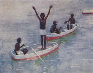 Adam Charles Black Prints: Negro Boys at Barbados, 1924