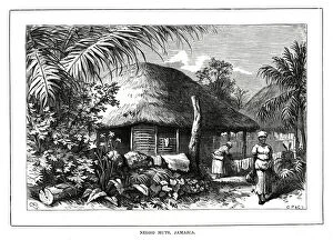 Images Dated 28th February 2006: Negro Huts, Jamaica, 19th century