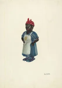 Robert Clark Prints: Negro Mammy Bank, c. 1937. Creator: Robert Clark