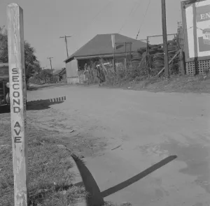 Segregation Prints: Negro section, Daytona Beach, Florida, 1943. Creator: Gordon Parks