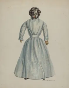 Period Costume Collection: Negro Woman Doll, c. 1938. Creator: Bertha Semple