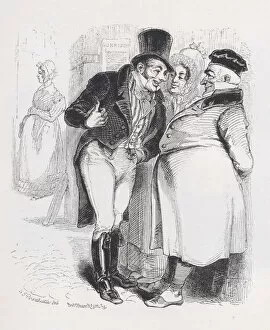 Images Dated 17th August 2021: The Neighbor from The Complete Works of Beranger, 1836. Creator: John Thompson