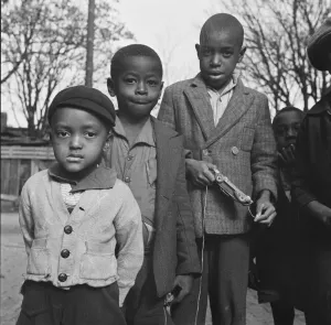 Neighborhood children, Washington, D. DC, 1942. Creator: Gordon Parks