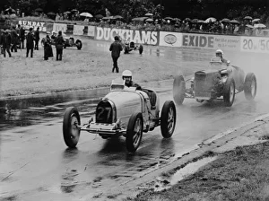 Corner Prints: Neil Corner in a Bugatti at Oulton Park, Cheshire, June 1968