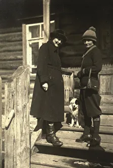 Woolly Hat Prints: Nell Fis with a Finnish Friend Tika, 1924. Creator: Unknown