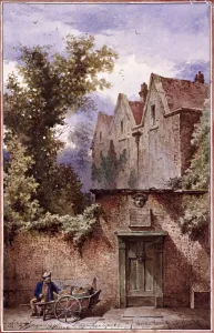 Gwyn Prints: Nell Gwynnes house, Bagnigge Wells, St Pancras, London, 1865. Artist: Waldo Sargeant
