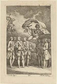 Delavallee Poussin Prints: Nella Venuta in Roma: pl. 4, 1764. Creator: Franz Edmund Weirotter