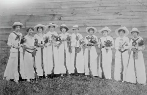 Shooting Club Prints: Nemours Trap Shooting Club (ladies), between c1910 and c1915. Creator: Bain News Service