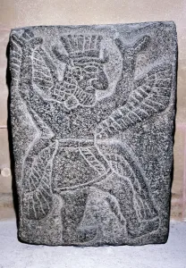 Neo-Hittite stone relief of a winged figure, c9th century BC