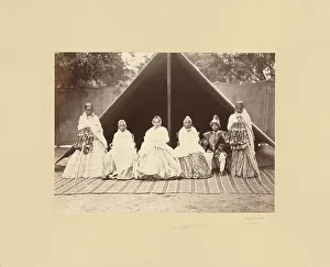 Shepherd Charles Prints: Three Nepalese Wives, about 1870s. Creator: Bourne & Shepherd