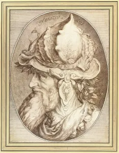 Pen And Brush Prints: Neptune, 1602. Creator: Matham, Jacob (1571-1631)