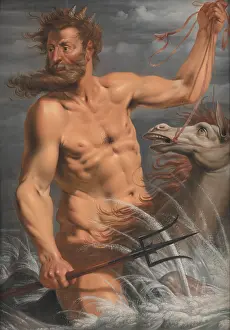 Poseidon Prints: Neptune, 1619. Creator: Valckert, Werner Jacobsz. van den (ca. 1585-after 1635)