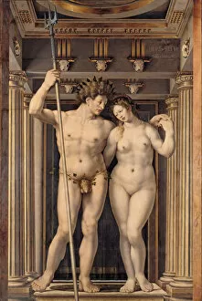 Classical Mythology Gallery: Neptune and Amphitrite, 1516. Artist: Gossaert, Jan (ca. 1478-1532)