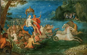 Francken Prints: Neptune and Amphitrite, 1600s. Creator: Francken, Frans, the Younger (1581-1642)