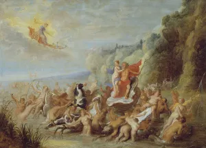 Diepenbeeck Abraham Jansz Van Prints: Neptune and Amphitrite, 17th century. Creator: Abraham Jansz van Diepenbeeck