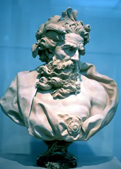 Bust Prints: Neptune, Roman god of the oceans