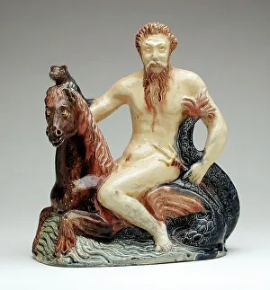 Seahorse Prints: Neptune on a Seahorse, between 1560 and 1620. Creator: Unknown