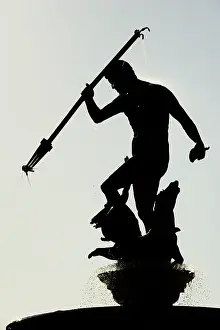 Neptune's Fountain by Abraham van den Block and Piotr Husen, Gdansk, Poland, 2015. Creator: Unknown. Neptune's Fountain by Abraham van den Block and Piotr Husen, Gdansk, Poland, 2015. Creator: Unknown
