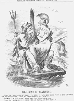 Neptunes Warning, 1875. Artist: Joseph Swain